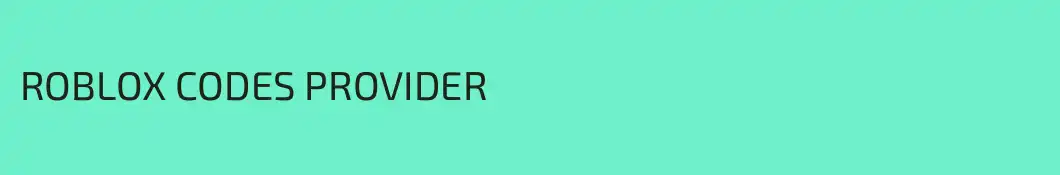 ROBLOX CODES PROVIDER